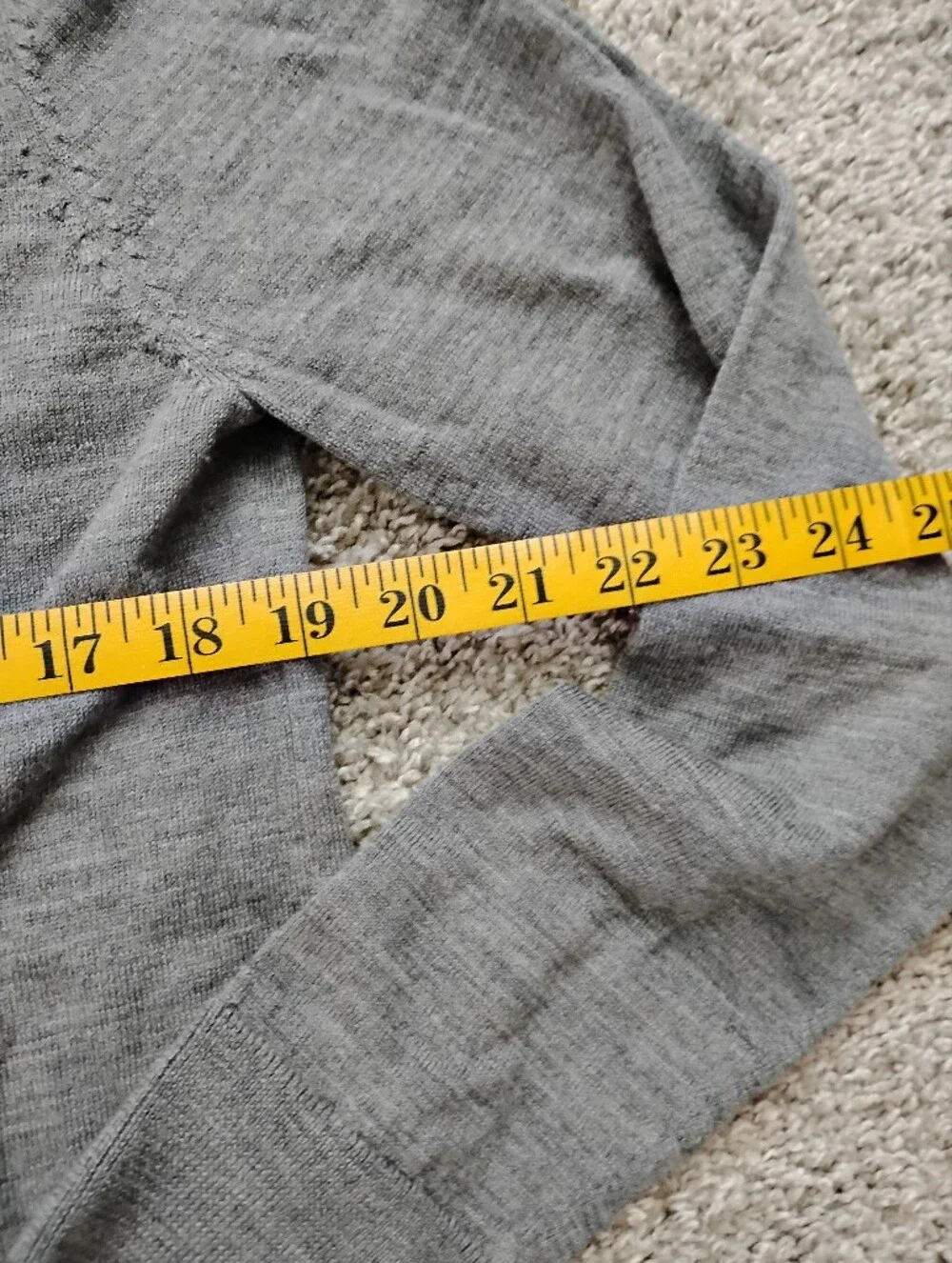 Banana Republic Men's Light Gray Wool Crewneck Sweater Sz L